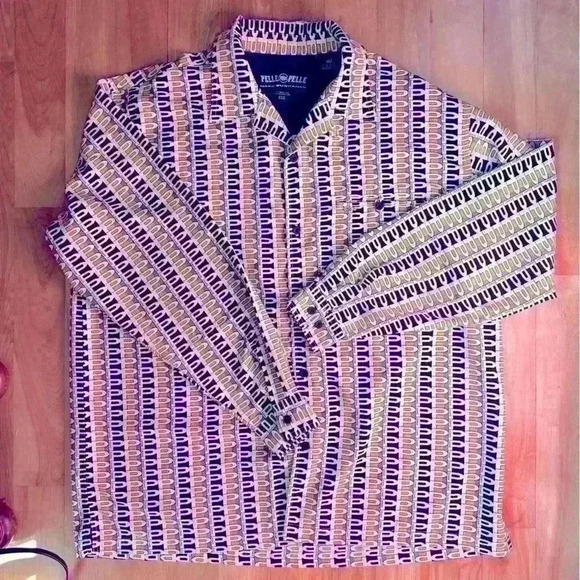 Pelle Pelle Marc Buchanan Vintage 90’s Button Down XL - Picture 2 of 11